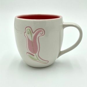 Starbucks Raised Pink Tulip Mug